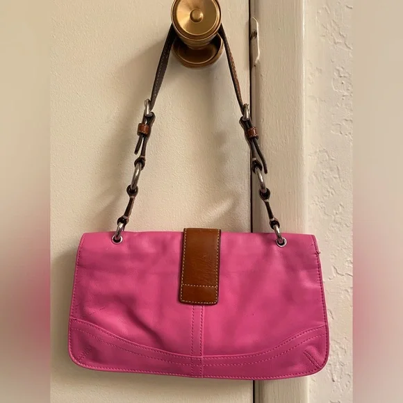 Coach Y2K Pink & Brown Soho Purse - Picture 3 of 6